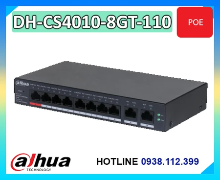 switch poe 8 cổng gigabit, switch poe quản lý cloud, switch poe 110w cho camera, switch poe 250m, switch poe sfp uplink