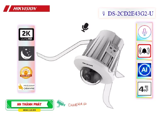 Lắp đặt camera Camera Hikvision DS-2CD2E43G2-U