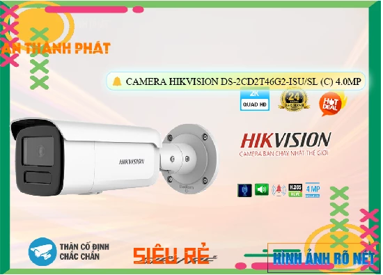 Lắp đặt camera Camera Hikvision DS-2CD2T46G2-ISU/SL(C)