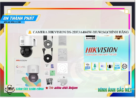 Lắp đặt camera Camera Hikvision DS-2DE3A404IW-DE/W(S6)