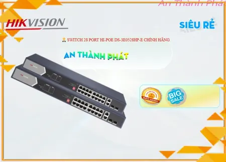 Lắp đặt camera Switch 24 port DS-3E0528HP-E Hikvision