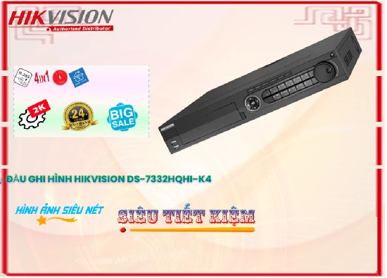 Lắp đặt camera Đầu Thu KTS Hikvision DS-7332HQHI-K4 Mẫu Đẹp