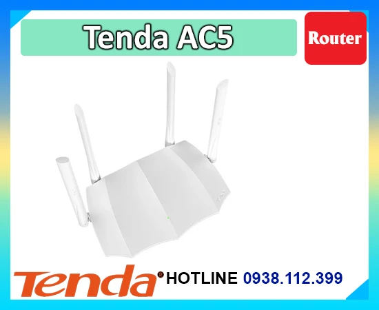Lắp đặt camera Router Mạng Tenda AC5 (4 Râu)