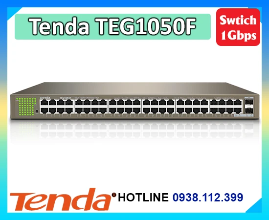 Lắp đặt camera Swtich 50 Port Tenda TEG1050F