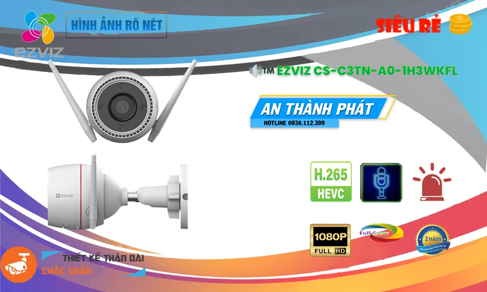CS-C3TN-A0-1H3WKFL sắc nét Wifi Ezviz ➠ CS-C3TN-A0-1H3WKFL sắc nét Wifi Ezviz ➠