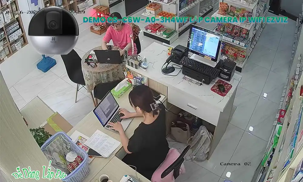 CS-C6W-A0-3H4WF sắc nét Wifi Ezviz