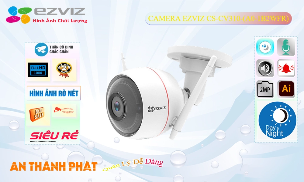 CS-CV310-(A0-1B2WFR) Wifi IP Camera Giám Sát Chi phí phù hợp