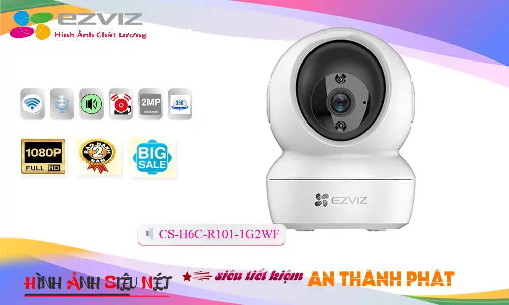 CS-H6c-R101-1G2WF sắc nét Wifi Ezviz CS-H6c-R101-1G2WF sắc nét Wifi Ezviz