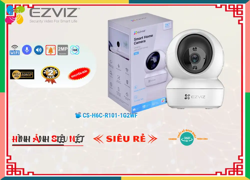 CS-H6c-R101-1G2WF sắc nét Wifi Ezviz CS-H6c-R101-1G2WF sắc nét Wifi Ezviz