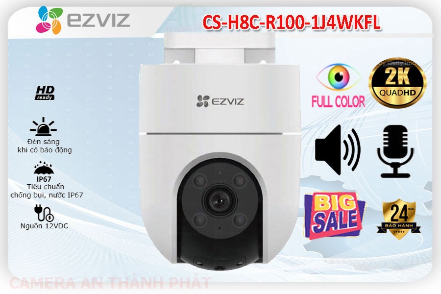 CS-H8c-R100-1J4WKFL sắc nét Wifi Ezviz