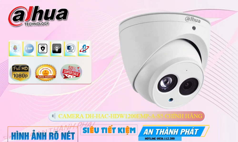 ➠  DH-HAC-HDW1200EMP-A-S5 sắc nét Dahua