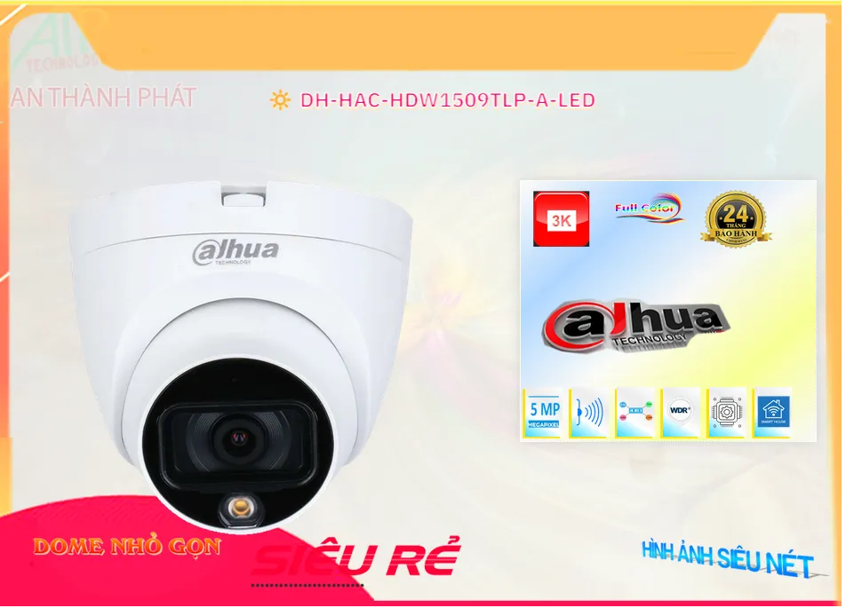 DH-HAC-HDW1509TLP-A-LED sắc nét Dahua DH-HAC-HDW1509TLP-A-LED sắc nét Dahua