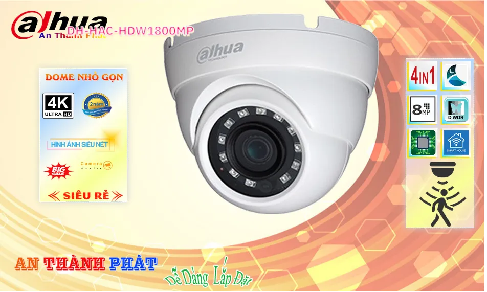DH-HAC-HDW1800MP sắc nét Dahua