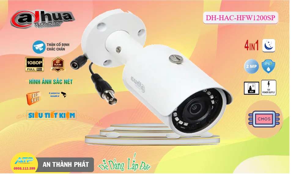 DH-HAC-HFW1200SP sắc nét Dahua