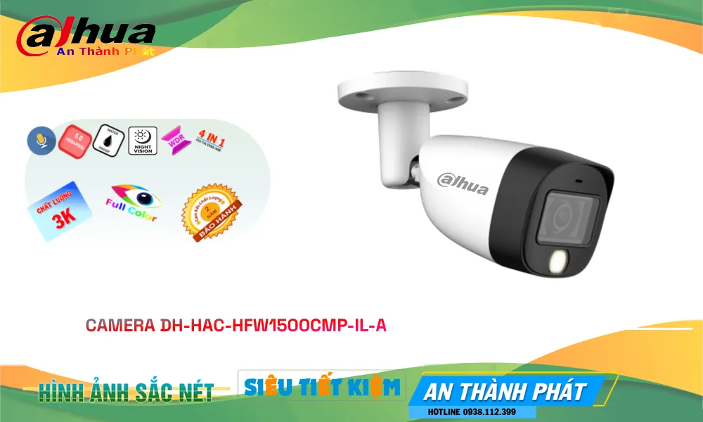 ➠  DH-HAC-HFW1500CMP-IL-A sắc nét Dahua