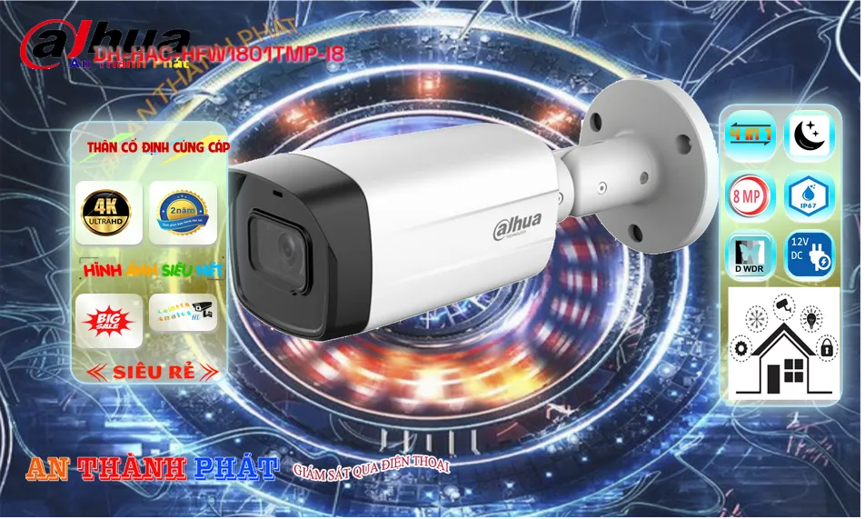 DH-HAC-HFW1801TMP-I8 sắc nét Dahua DH-HAC-HFW1801TMP-I8 sắc nét Dahua