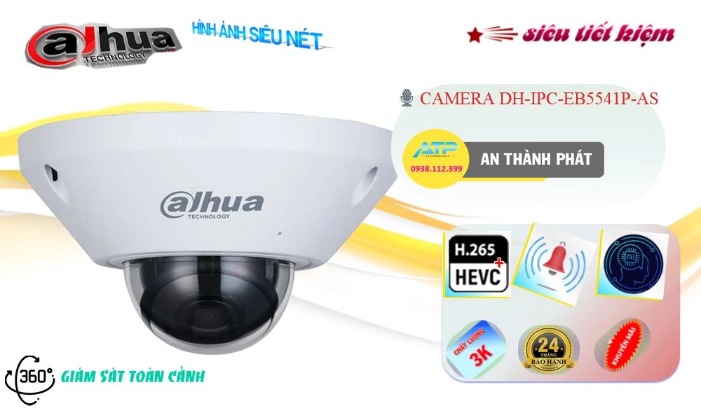 DH-IPC-EB5541P-AS sắc nét Dahua