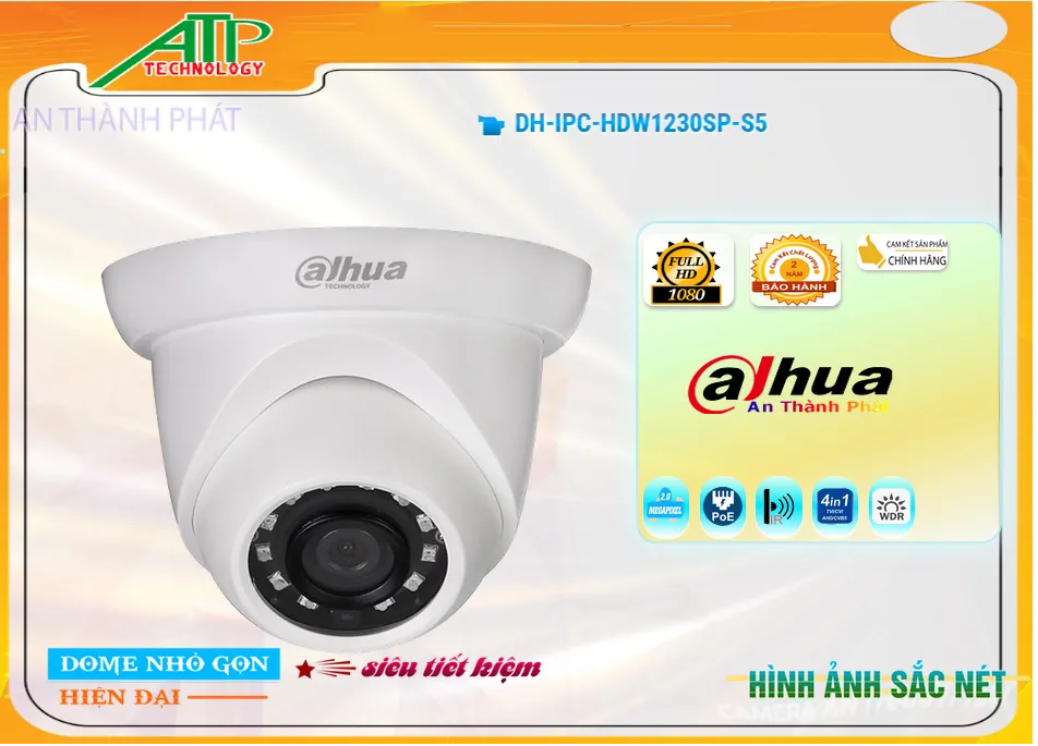 DH-IPC-HDW1230SP-S5 sắc nét Dahua DH-IPC-HDW1230SP-S5 sắc nét Dahua