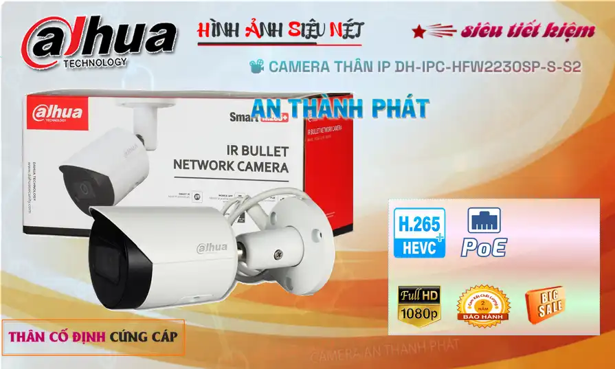 DH-IPC-HFW2230SP-S-S2 sắc nét Dahua
