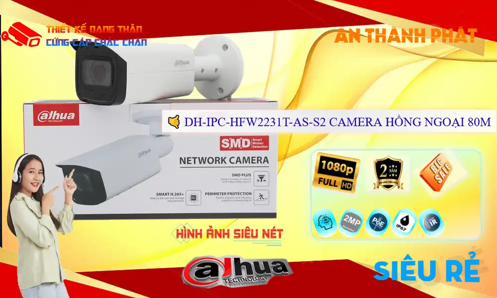 DH-IPC-HFW2231T-AS-S2 sắc nét Dahua DH-IPC-HFW2231T-AS-S2 sắc nét Dahua