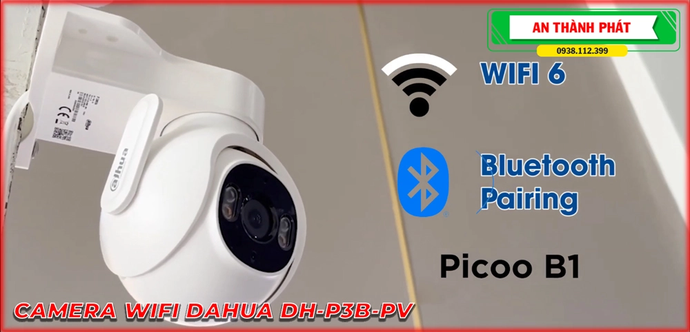 ✅ IP Không Dây Chức năng chuyên dụng Tích hợp báo động khi có chuyển động DH-P3B-PV sắc nét Dahua