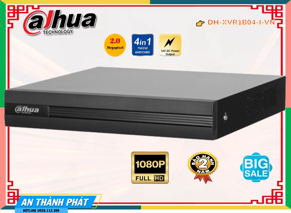DH-XVR1B04-I-VN sắc nét Dahua