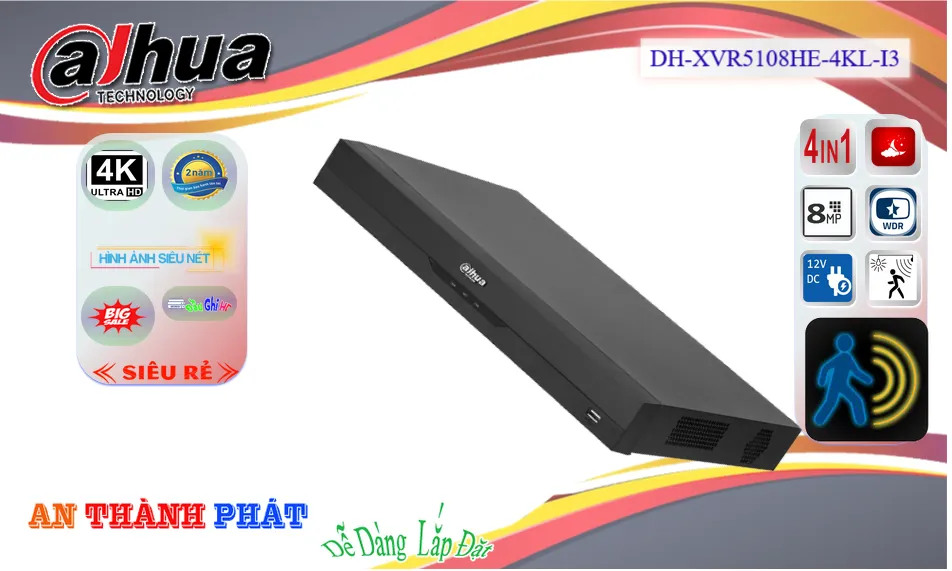 DH-XVR5108HE-4KL-I3 sắc nét Dahua
