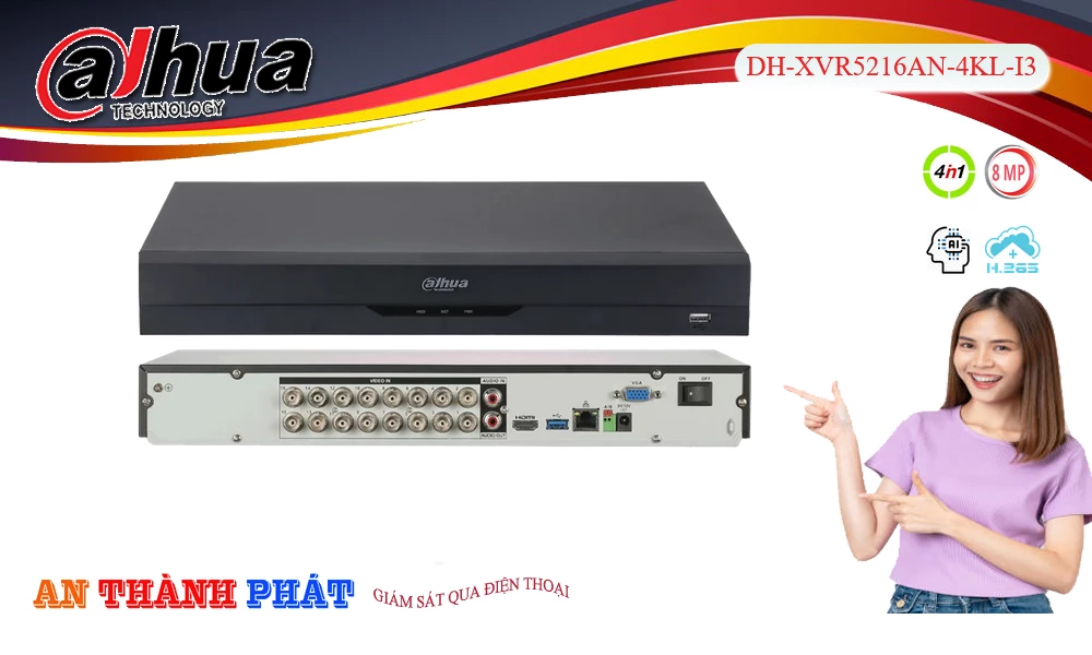 ➠ DH-XVR5216AN-4KL-I3 sắc nét Dahua ➠ DH-XVR5216AN-4KL-I3 sắc nét Dahua