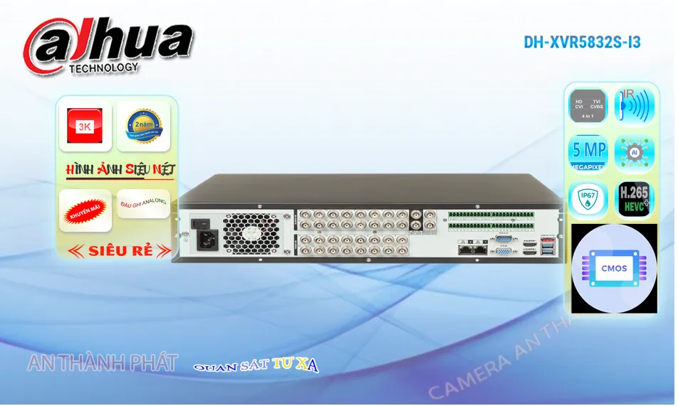 DH-XVR5832S-I3 sắc nét Dahua