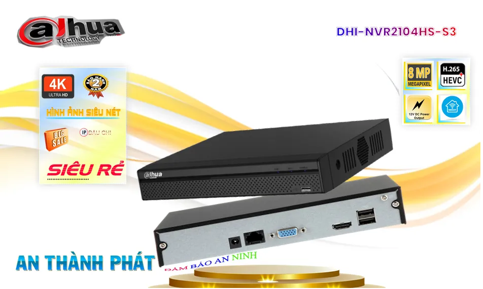 DHI-NVR2104HS-S3 sắc nét Dahua DHI-NVR2104HS-S3 sắc nét Dahua