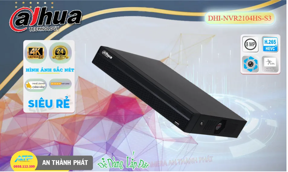 DHI-NVR2104HS-S3 sắc nét Dahua DHI-NVR2104HS-S3 sắc nét Dahua