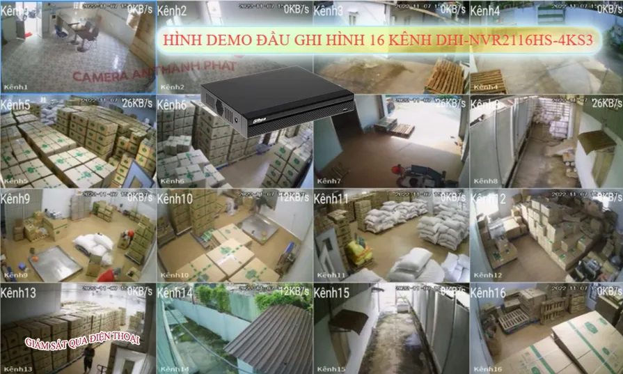 Đầu Thu KTS Dahua DHI-NVR2116HS-4KS3 Giá rẻ