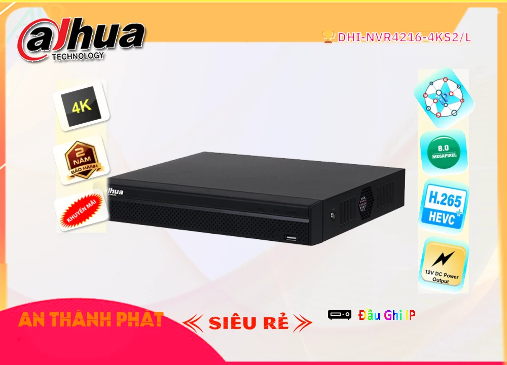 DHI-NVR4216-4KS2/L sắc nét Dahua ➠ DHI-NVR4216-4KS2/L sắc nét Dahua ➠