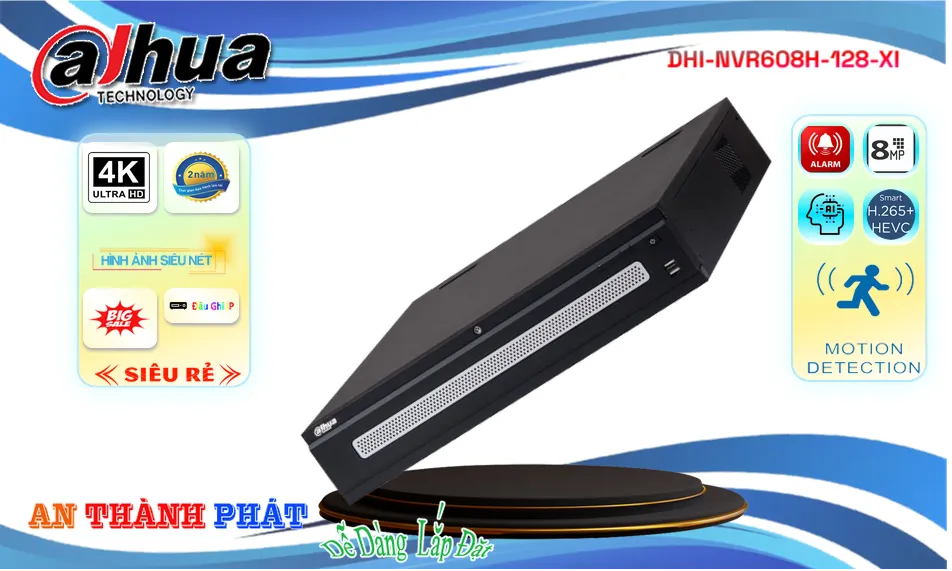 DHI-NVR608H-128-XI sắc nét Dahua DHI-NVR608H-128-XI sắc nét Dahua