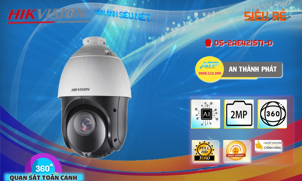 DS-2AE4215TI-D sắc nét Hikvision ➠ DS-2AE4215TI-D sắc nét Hikvision ➠
