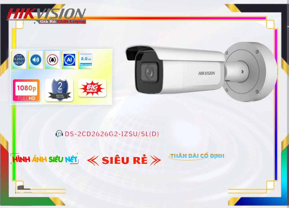 Camera Hikvision DS-2CD2626G2-IZSU/SL(D),Bán Giá DS-2CD2626G2-IZSU/SL(D), Camera DS-2CD2626G2-IZSU/SL(D) Giá Khuyến Mãi,bán DS-2CD2626G2-IZSU/SL(D),DS-2CD2626G2-IZSU/SL(D) Ip POE sắc nét  Chất lượng nhất,thông số DS-2CD2626G2-IZSU/SL(D) 2.0 megapixel FULL HD 1080P,DS-2CD2626G2-IZSU/SL(D) Tiết kiệm,tuổi thọ DS-2CD2626G2-IZSU/SL(D),DS-2CD2626G2-IZSU/SL(D) Chất Lượng,Giá kỹ thuật DS-2CD2626G2-IZSU/SL(D),Địa Chỉ Bán DS-2CD2626G2-IZSU/SL(D),DS-2CD2626G2-IZSU/SL(D) sale mạnh,Giá Bán DS-2CD2626G2-IZSU/SL(D),DS-2CD2626G2-IZSU/SL(D) tốt nhất,DS-2CD2626G2-IZSU/SL(D) bán rẻ