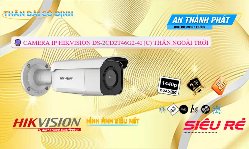 Camera Hikvision DS-2CD2T46G2-4I (C)