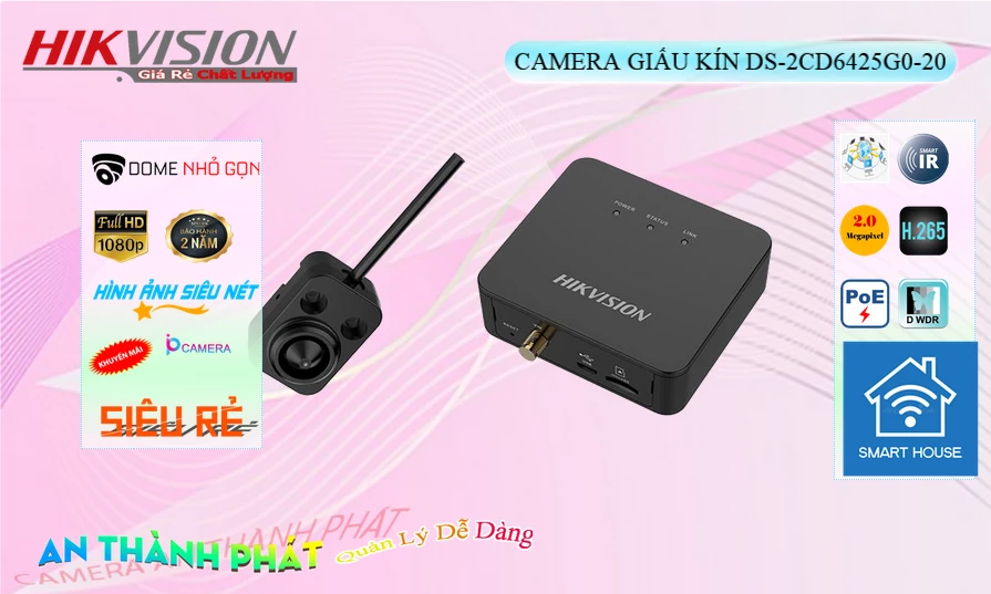 DS-2CD6425G0-20 sắc nét Hikvision