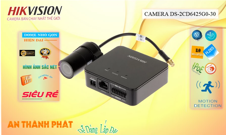 DS-2CD6425G0-30 sắc nét Hikvision ➠