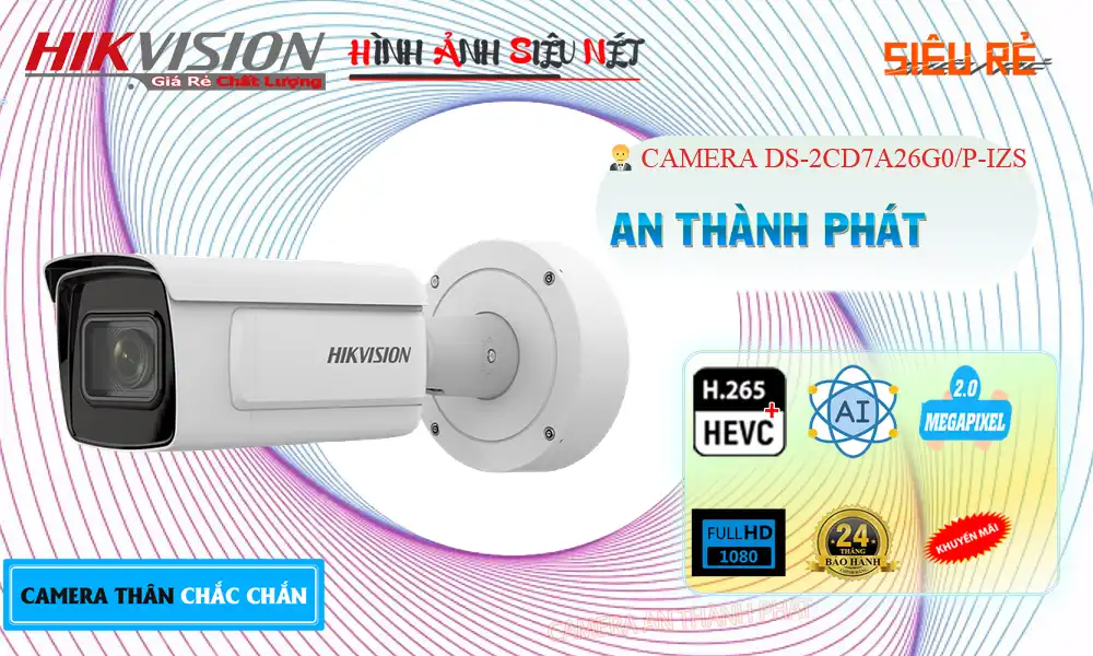 DS-2CD7A26G0/P-IZS sắc nét Hikvision