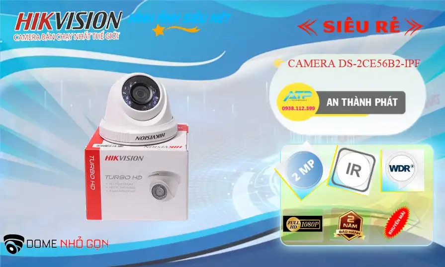 DS-2CE56B2-IPF sắc nét Hikvision