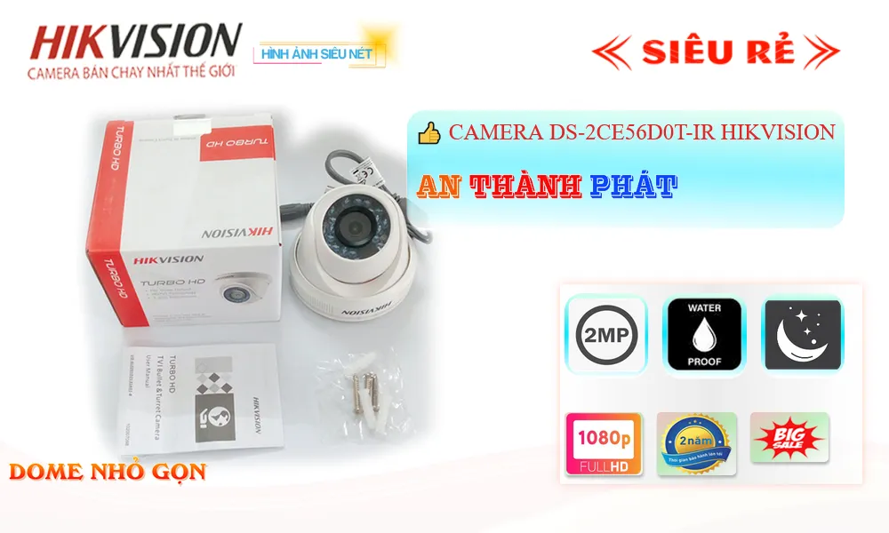 DS-2CE56D0T-IR sắc nét Hikvision