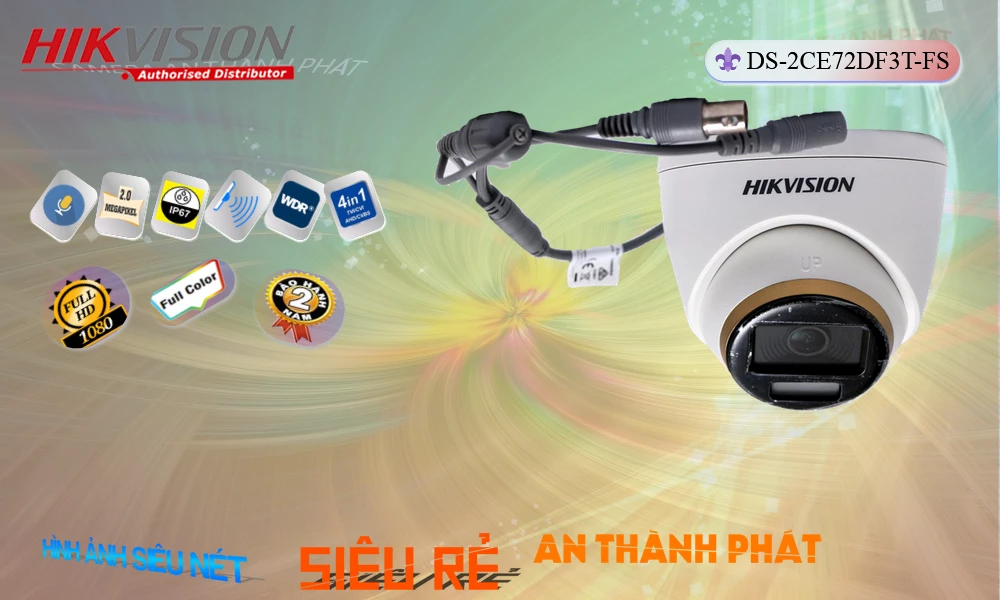 DS-2CE72DF3T-FS sắc nét Hikvision DS-2CE72DF3T-FS sắc nét Hikvision
