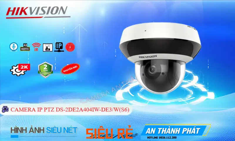 Camera Hikvision DS-2DE2A404IW-DE3/W(S6)