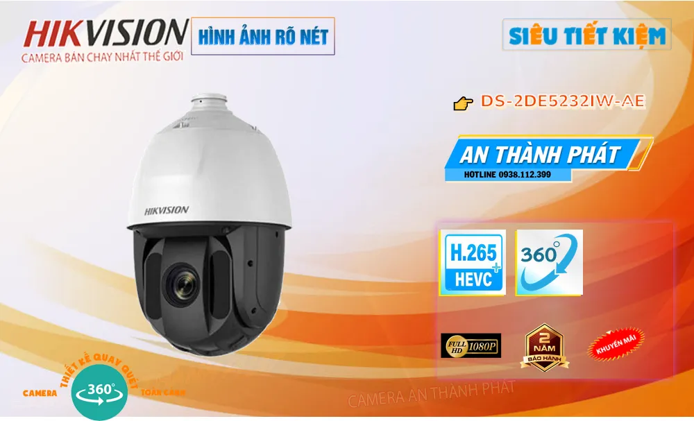 DS-2DE5232IW-AE sắc nét Hikvision ➠