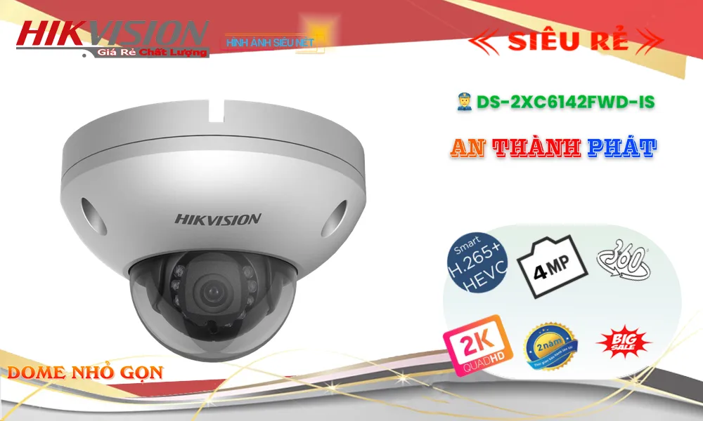 DS-2XC6142FWD-IS sắc nét Hikvision DS-2XC6142FWD-IS sắc nét Hikvision