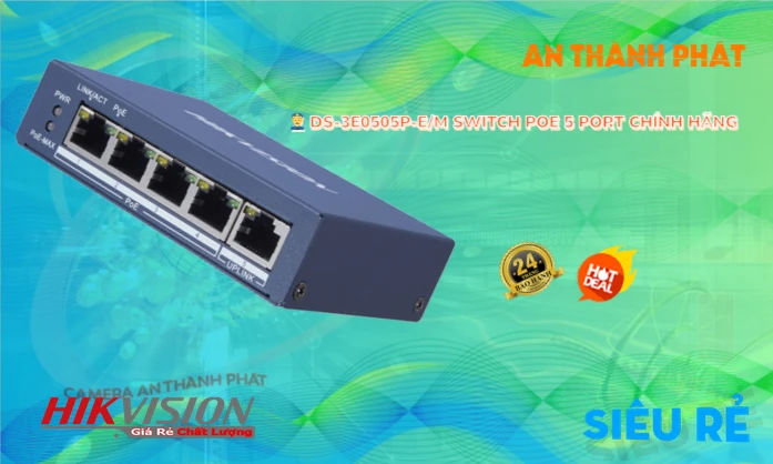 Switch Thiết bị nối mạng  DS-3E0505P-E/M Thiết Bị Mạng