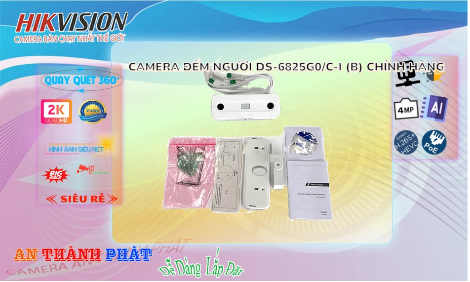 Camera An Ninh  Hikvision DS-6825G0/C-I(B) Chức Năng Cao Cấp