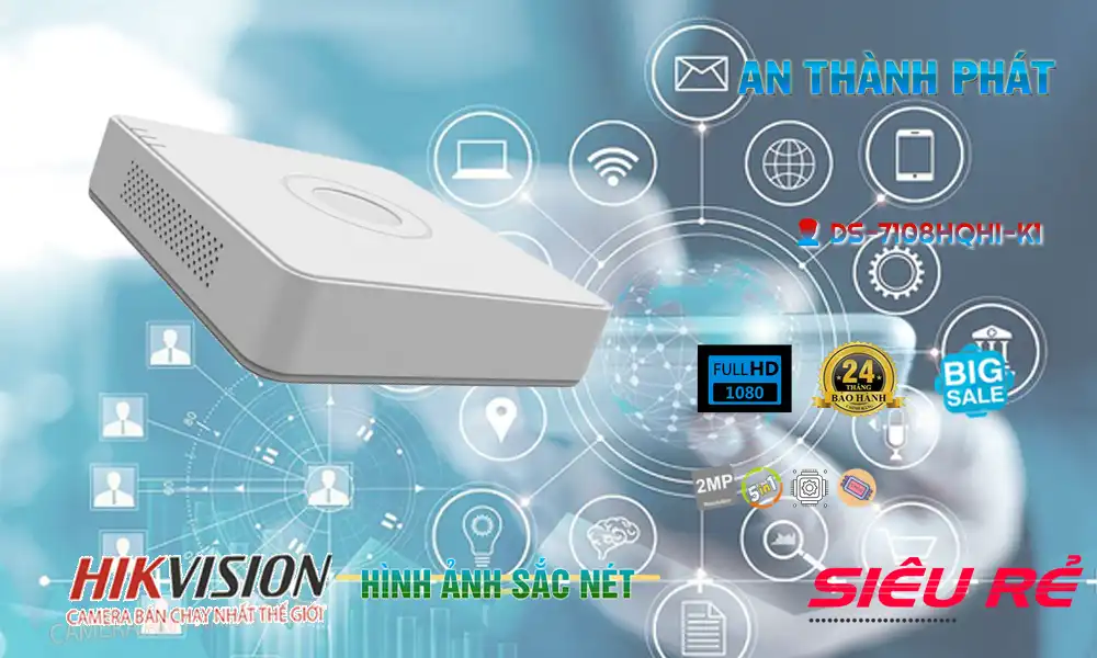 DS-7108HQHI-K1 sắc nét Hikvision DS-7108HQHI-K1 sắc nét Hikvision