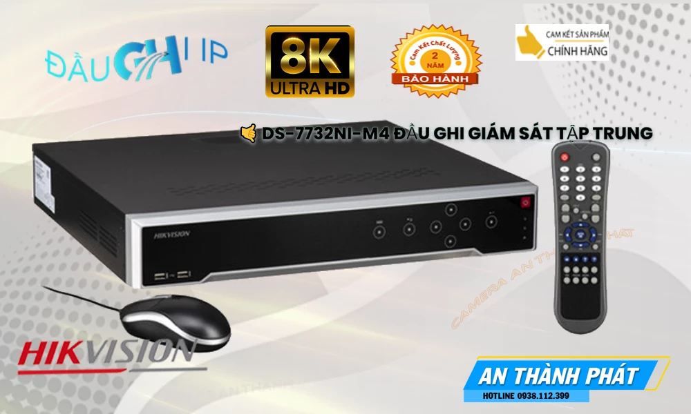 ➠  DS-7732NI-M4 sắc nét Hikvision